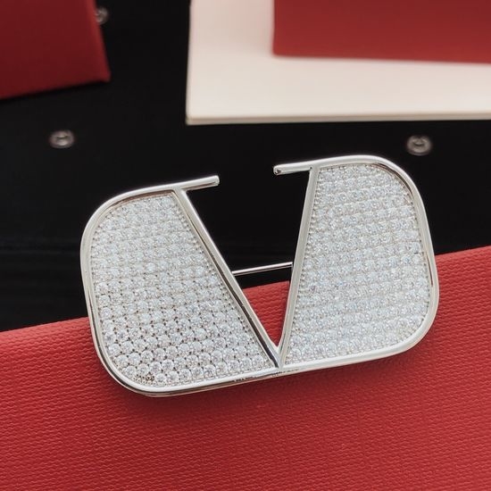 Valentino Classic Brass Material Brooch