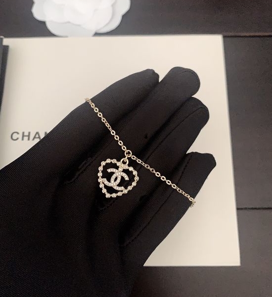 Chanel Light Gold Hollow Heart Bracelet