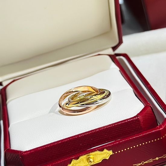 Cartier Sterling Silver Three Band Ring