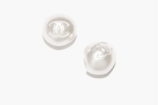 Chanel Large Frosted Pearl Earrings Timeless Piece