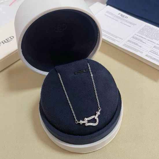 Fred Mini Horseshoe Buckle Pendant Necklace