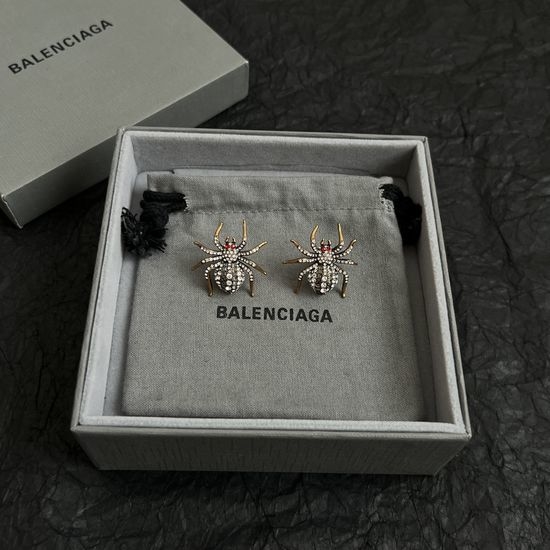 Balenciaga Small Spider Design Stud Earrings