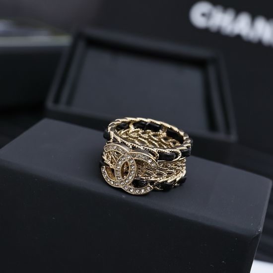 Chanel Sheepskin Mesh Ring