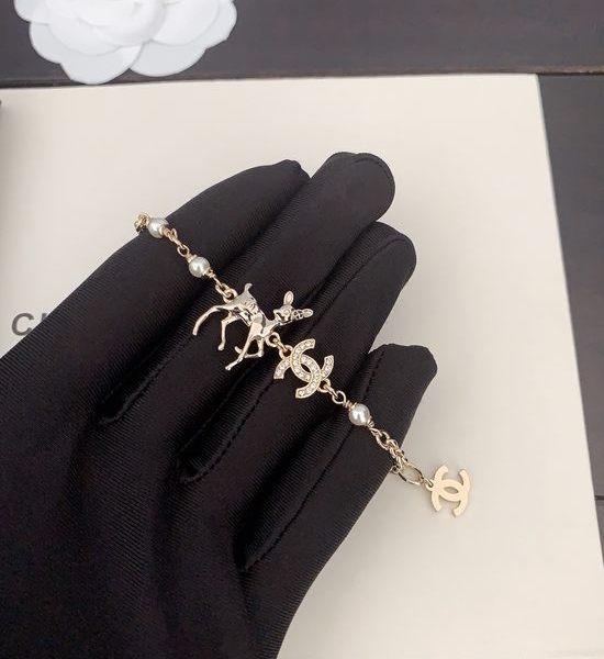 Chanel Delicate Deer Charm Bracelet
