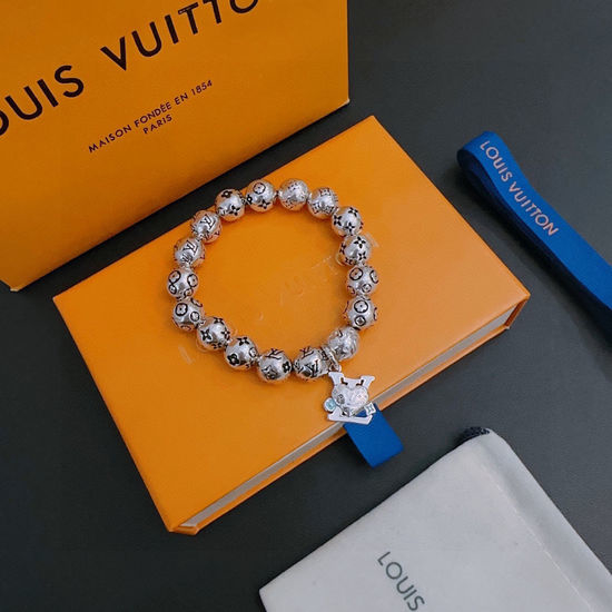 Louis Vuitton LV Vintage Punk Multi-Element Silver Bracelet