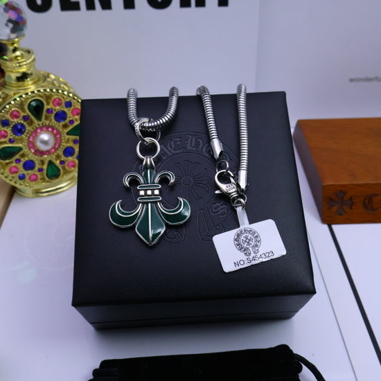 Chrome Hearts Classic Pattern Retro Pendant Necklace