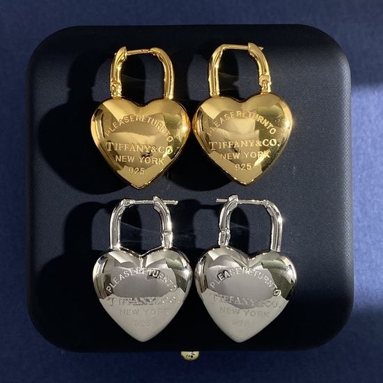 Tiffany & Co. Heart Lock Stud Earrings