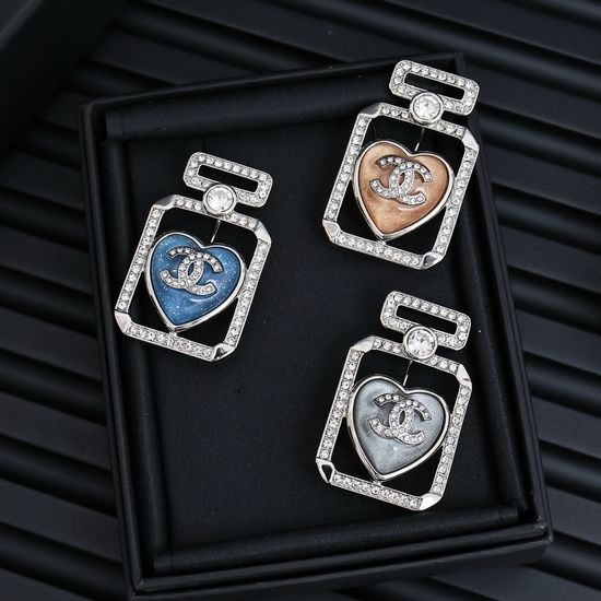 Chanel Colorful Glaze Perfume Bottle Brooch Delicate
