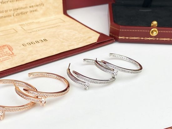 Cartier Diamond Studded Nail Earrings