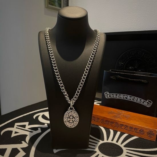 Chrome Hearts Vintage Cross Pendant Cuban Necklace