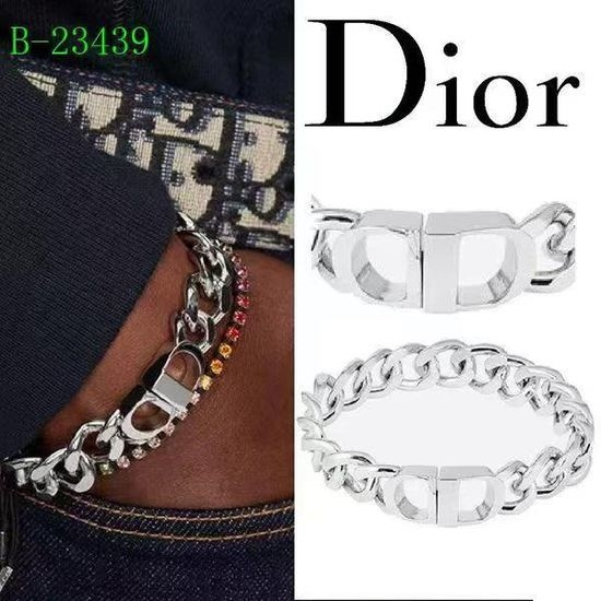 Christian Dior CD Elegant Brass Bracelet