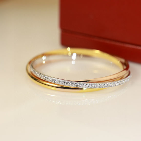 Cartier Classic Three Tone Bangle