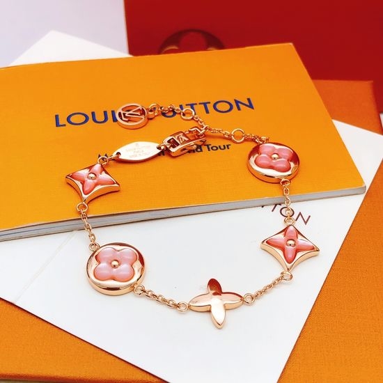 Louis Vuitton LV Rose Gold Pink Mother of Pearl Bracelet