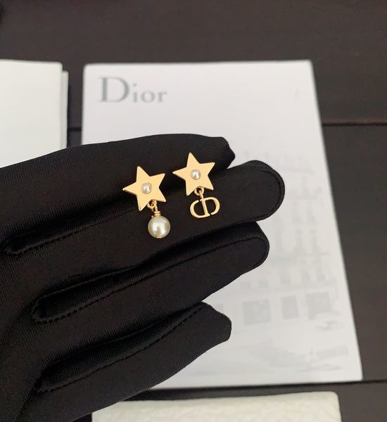 Christian Dior CD Five Pointed Star Earrings