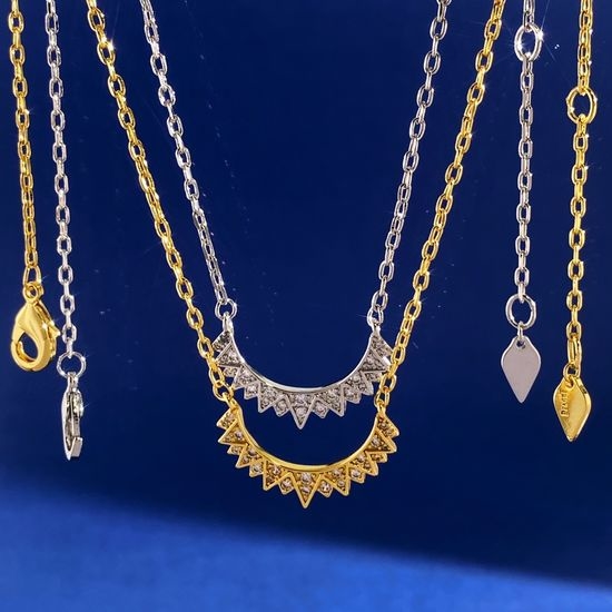 Piaget Sun Moon Full Diamond Necklace Two Colors