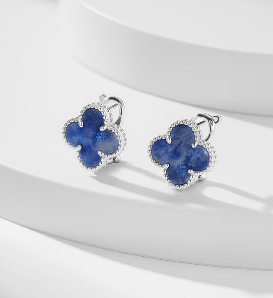 Van Cleef & Arpels VCA Natural Pietersite Five Flower Jewelry
