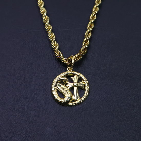 Chrome Hearts Twisted Chain Retro Pattern Necklace