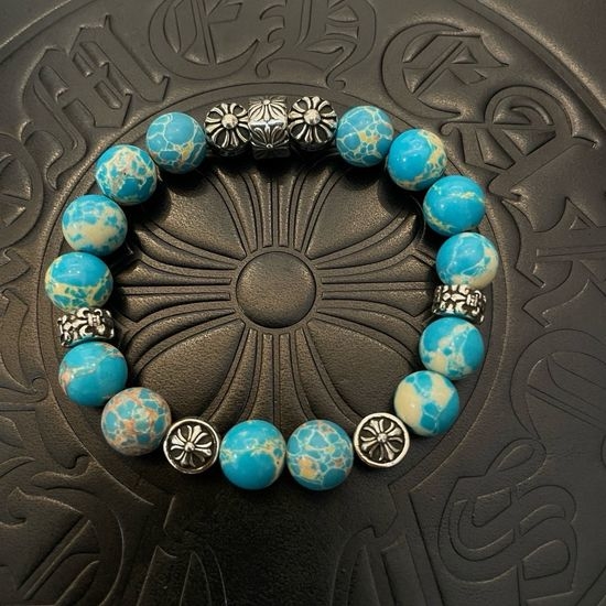 Chrome Hearts Retro Turquoise Beaded Bracelet