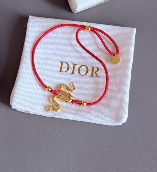 Christian Dior CD Year of Snake Red String Bracelet