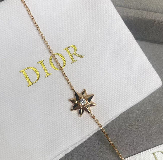 Christian Dior CD Dainty Rose Gold Diamond Bracelet