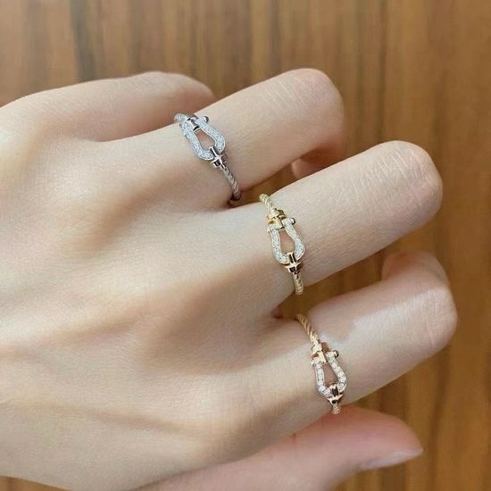 Fred Diamond Paved Buckle Ring