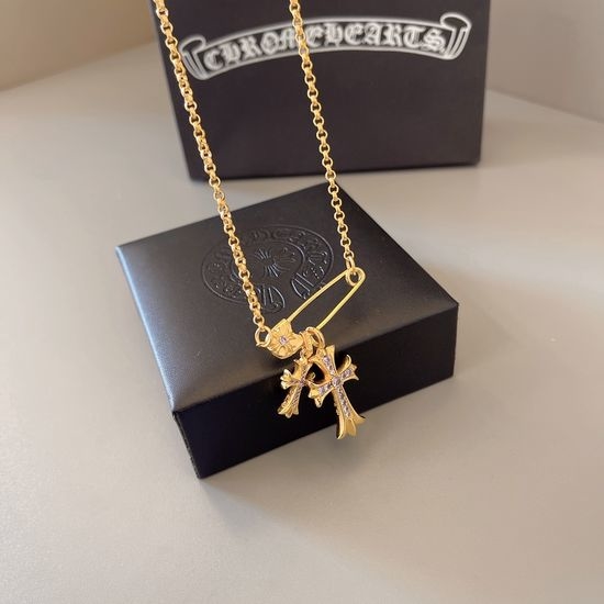 Chrome Hearts Classic Cross Pendant Necklace