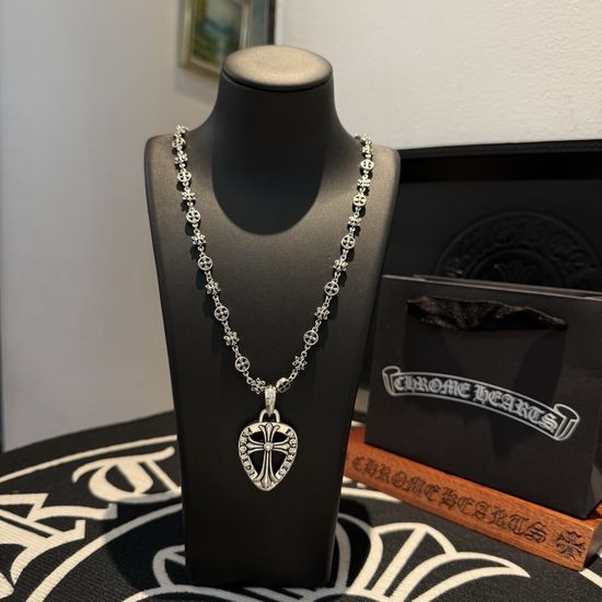Chrome Hearts Vintage Multi-Element Heart Cross Necklace