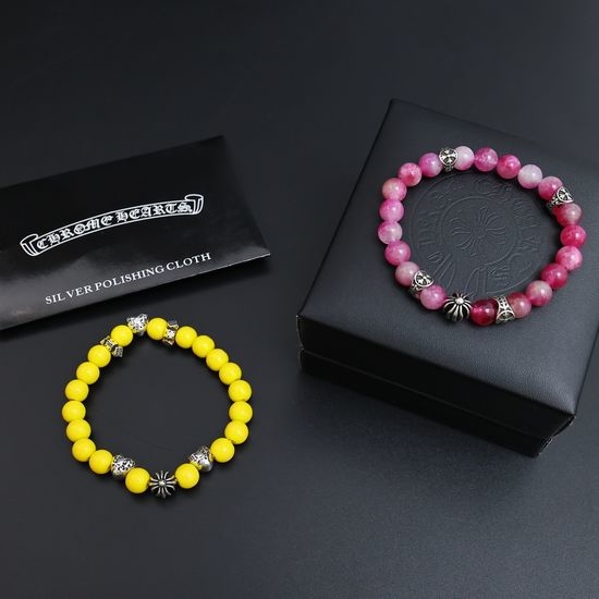 Chrome Hearts Vintage Retro Style Beaded Bracelet