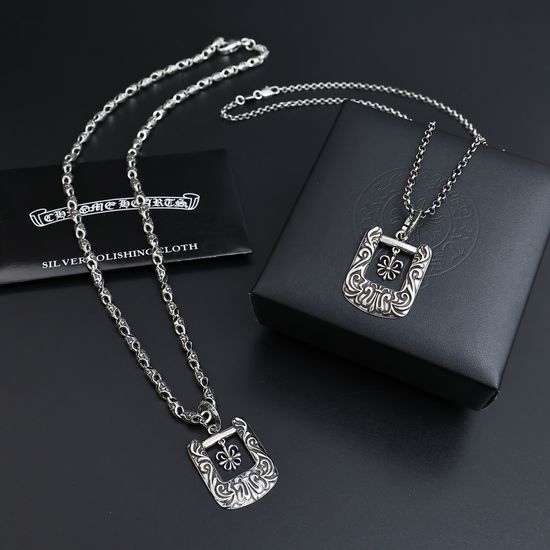 Chrome Hearts Cross Chain Pearl Chain Necklace