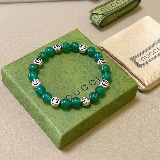 Gucci Green Agate Bracelet