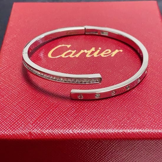 Cartier Sparkling Diamond Slim Fit Bangle