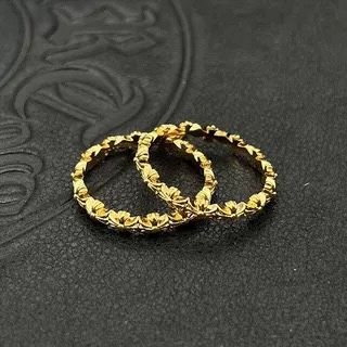 Chrome Hearts Cross Pattern Vintage Thin Band Ring