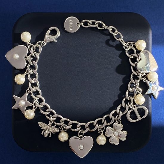 Christian Dior CD Multi Element Charm Bracelet