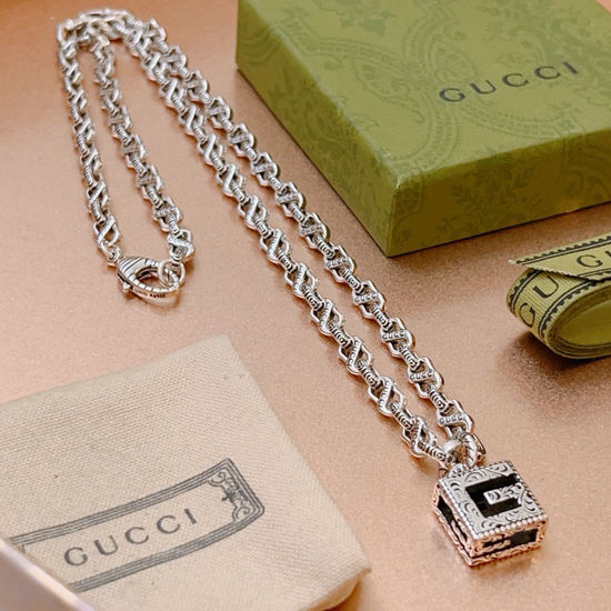 Gucci Double Letter Pendant Necklace