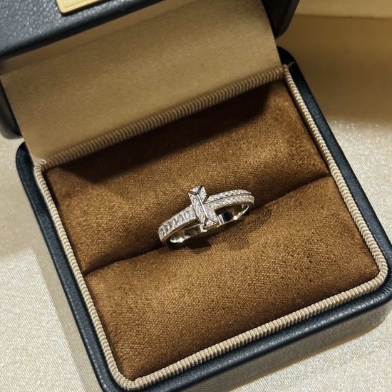 Tiffany & Co. Full Baguette Diamond Elegant Ring