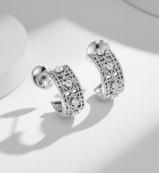 Christian Dior CD Cannage Pattern Woven Metal Ring