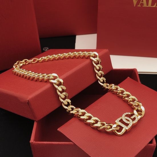 Dolce & Gabbana Classic Style Necklace Brass Material