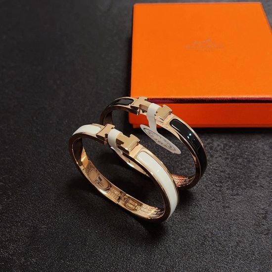 Hermes Enamel Bangle Elegant Jewelry Accessory