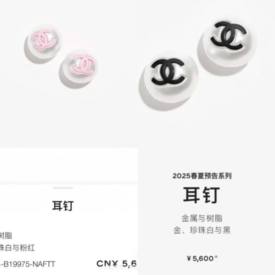 Chanel Round Button Stud Earrings
