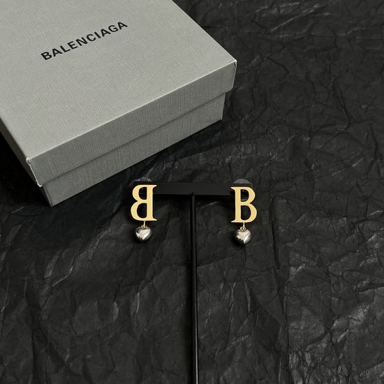 Balenciaga Classic Simple Stud Earrings Elegant Jewelry