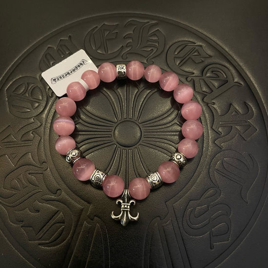 Chrome Hearts Vintage Pink Opal Beaded Bracelet