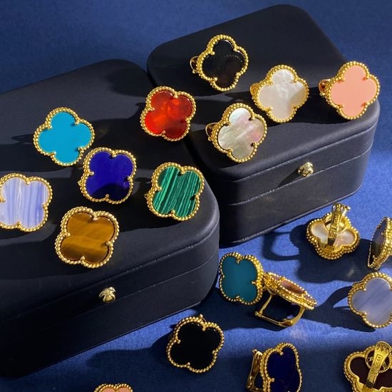 Van Cleef & Arpels VCA Clover Clip On Statement Earrings