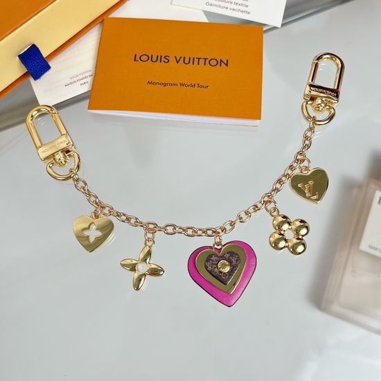 Louis Vuitton LV Heart Flower Bag Chain Charm Pendant