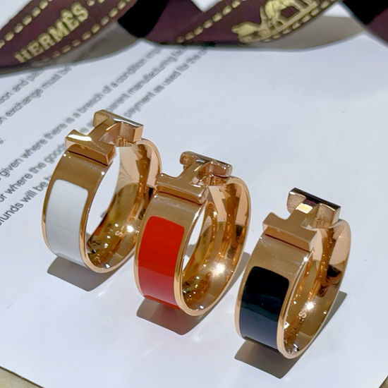 Hermes Rose Gold Plated Classic Ring