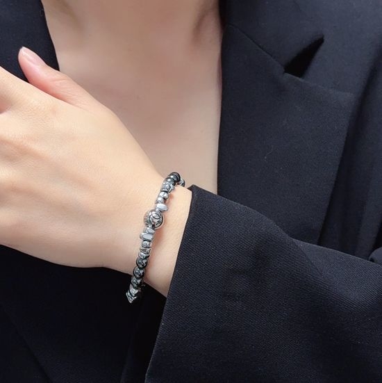 Chanel Natural Stone Elastic Fashion Bracelet