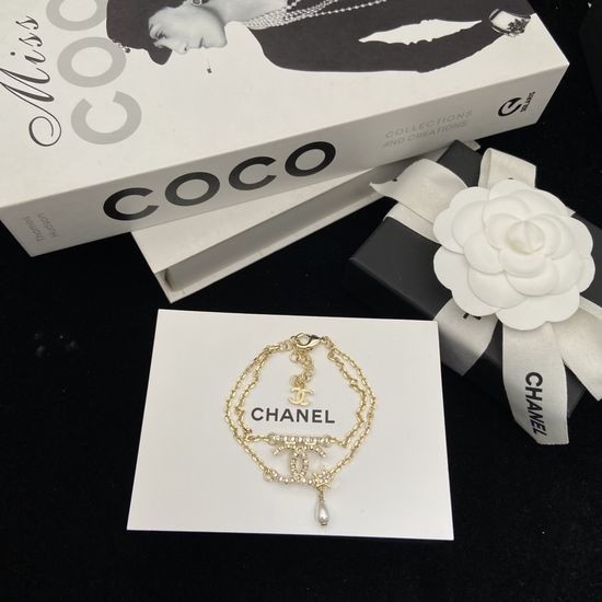 Chanel Double Layered Pearl Bracelet
