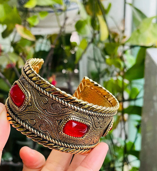 Chanel Vintage Red Glass Jewelry Set