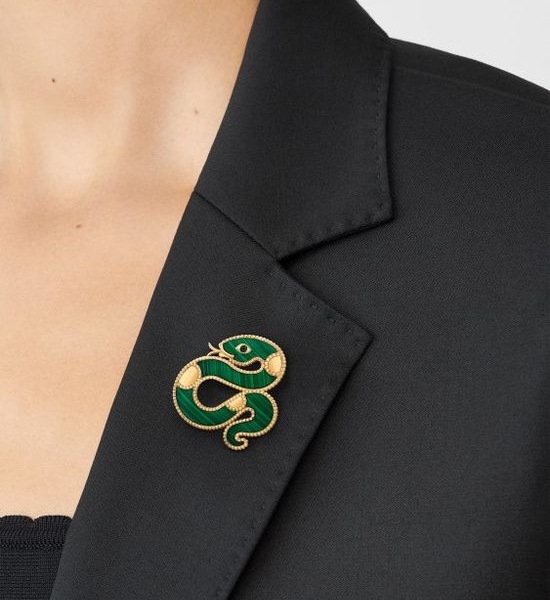 Van Cleef & Arpels VCA Snake Shape Decorative Brooch