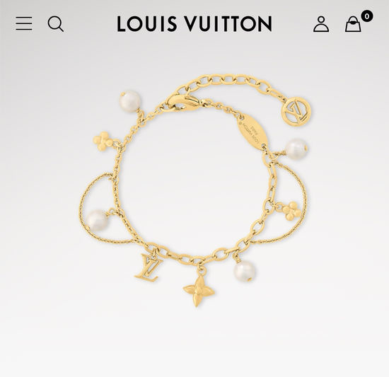 Louis Vuitton LV Exquisite Pearl Flower Jewelry Set