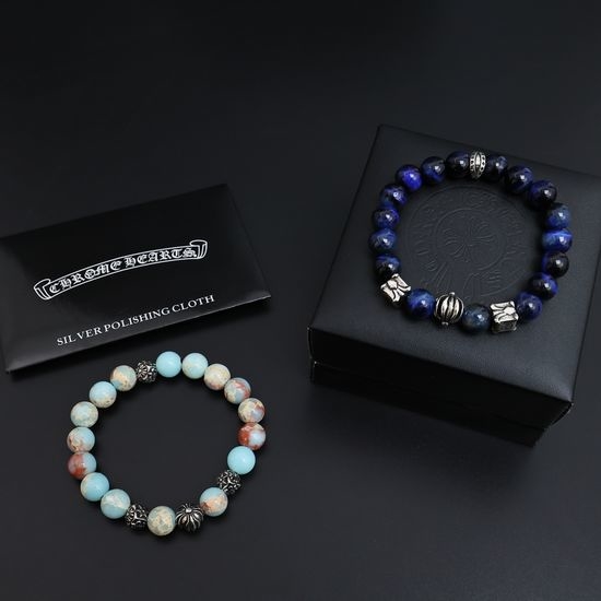 Chrome Hearts Vintage Distressed Multi-Charm Bracelet